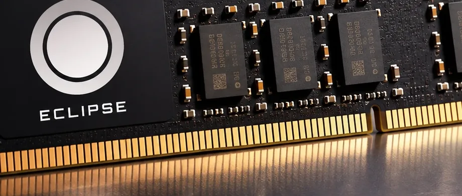 Consumer DDR RAM close-up